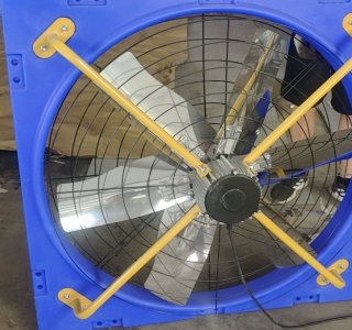 Разгонный вентилятор с HDPE корпусом, 6 лопастей, модель 1380